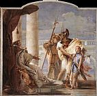 Cupid Wall Art - Aeneas Introducing Cupid Dressed as Ascanius to Dido